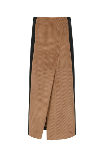 YIRTMAÇLI KADİFE ETEK